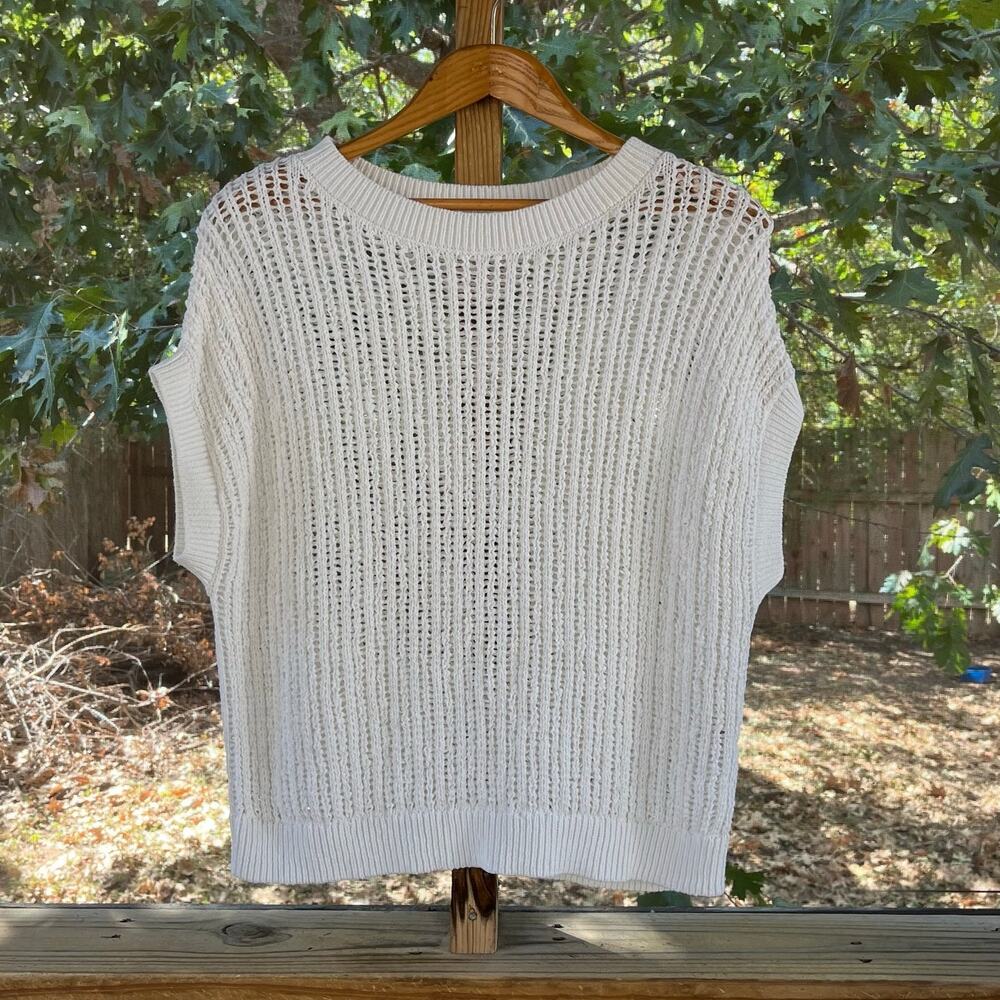 Banana Republic Factory Women's Open Stitch Sweater Snow Day Size XS